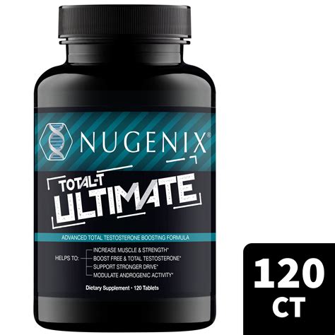 test booster in a white bottle|Nugenix Total.